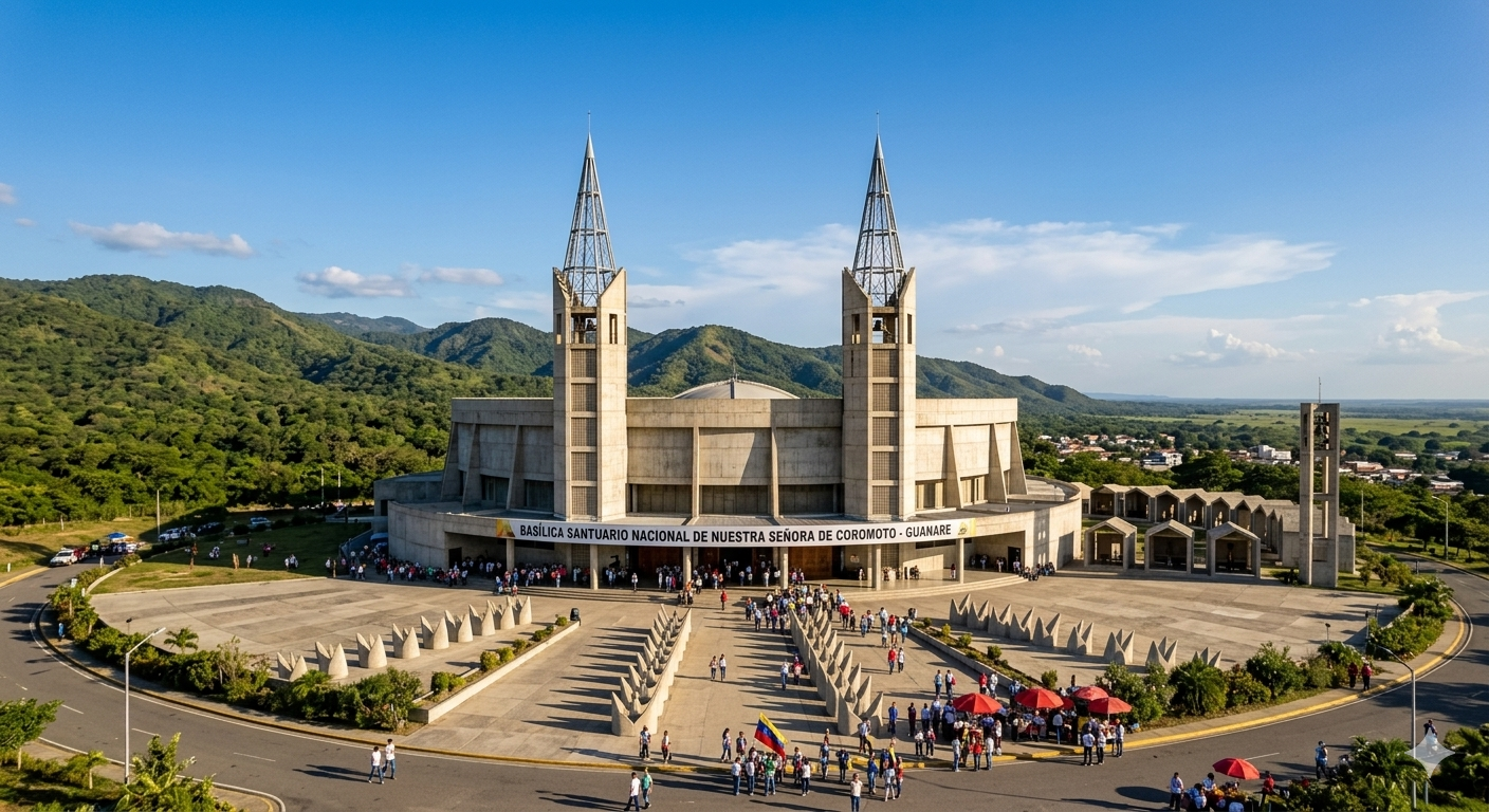 Basílica Santuario Nacional de Nuestra Señora de Coromoto en Guanare, estado Portuguesa, Venezuela